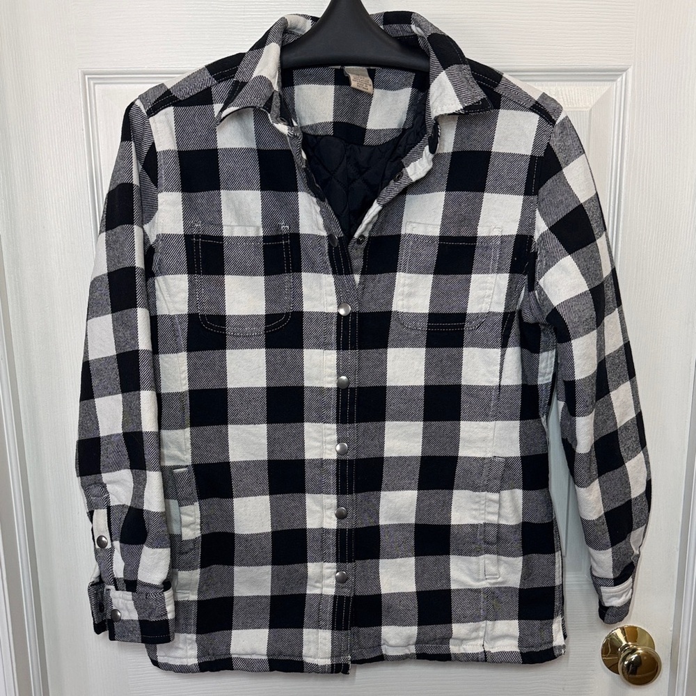 Duluth Trading Co Plaid Quilted Jacket